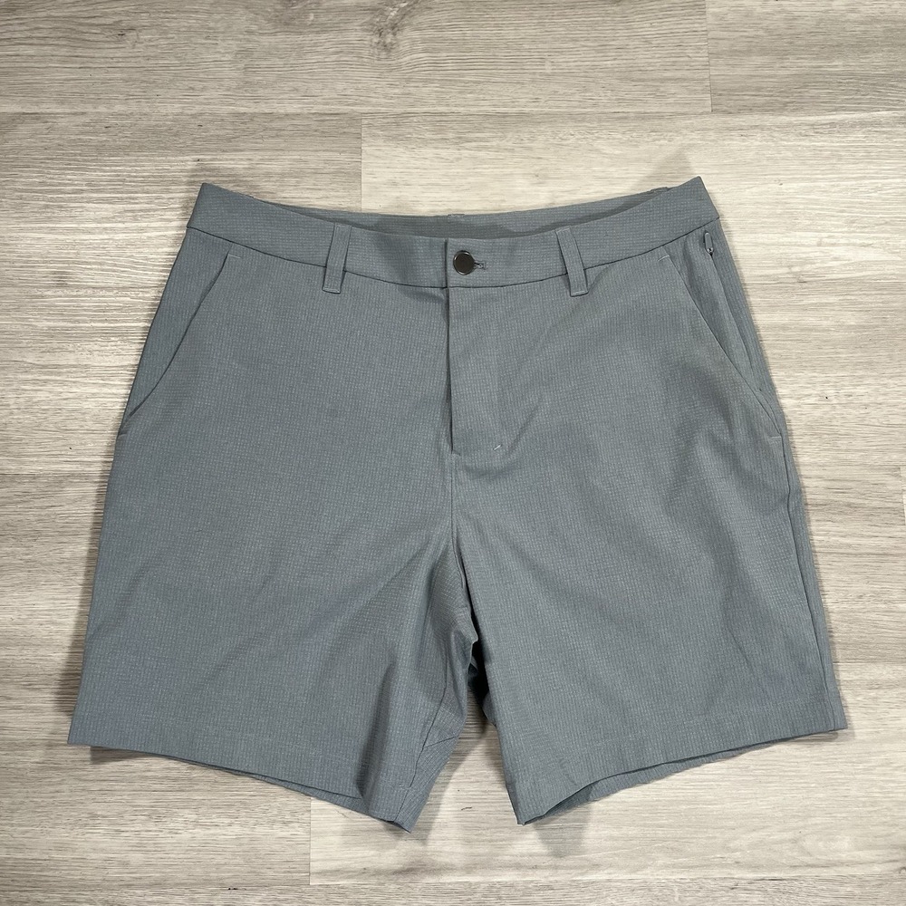 Lululemon Shorts Mens Size 32 Gray Chino Flat Front